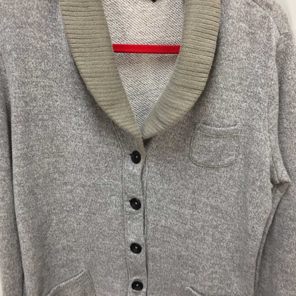 Gap Gray Button Down Knit Jacket - image 5
